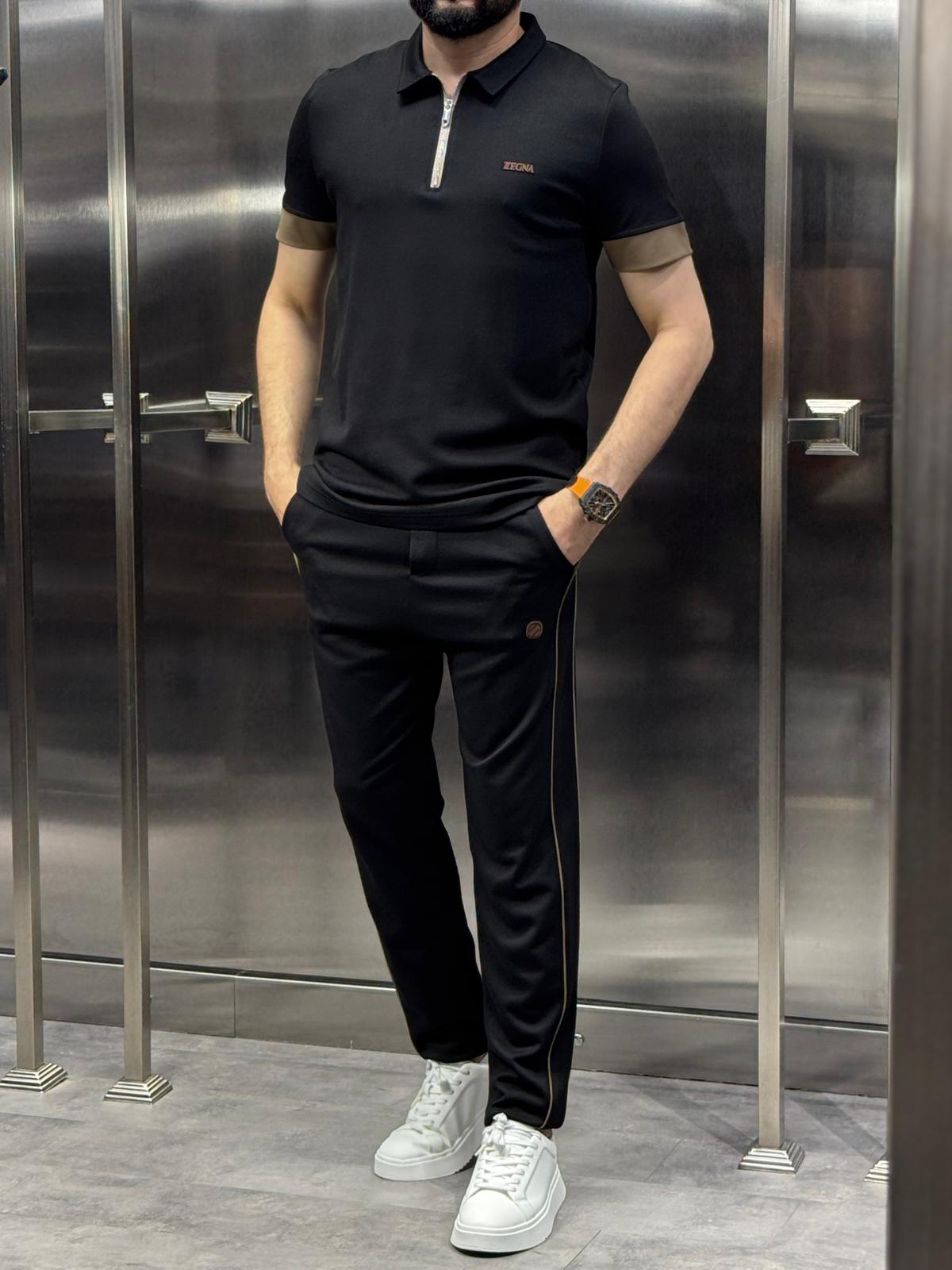 Zegna Siyah Eşofman Takımı