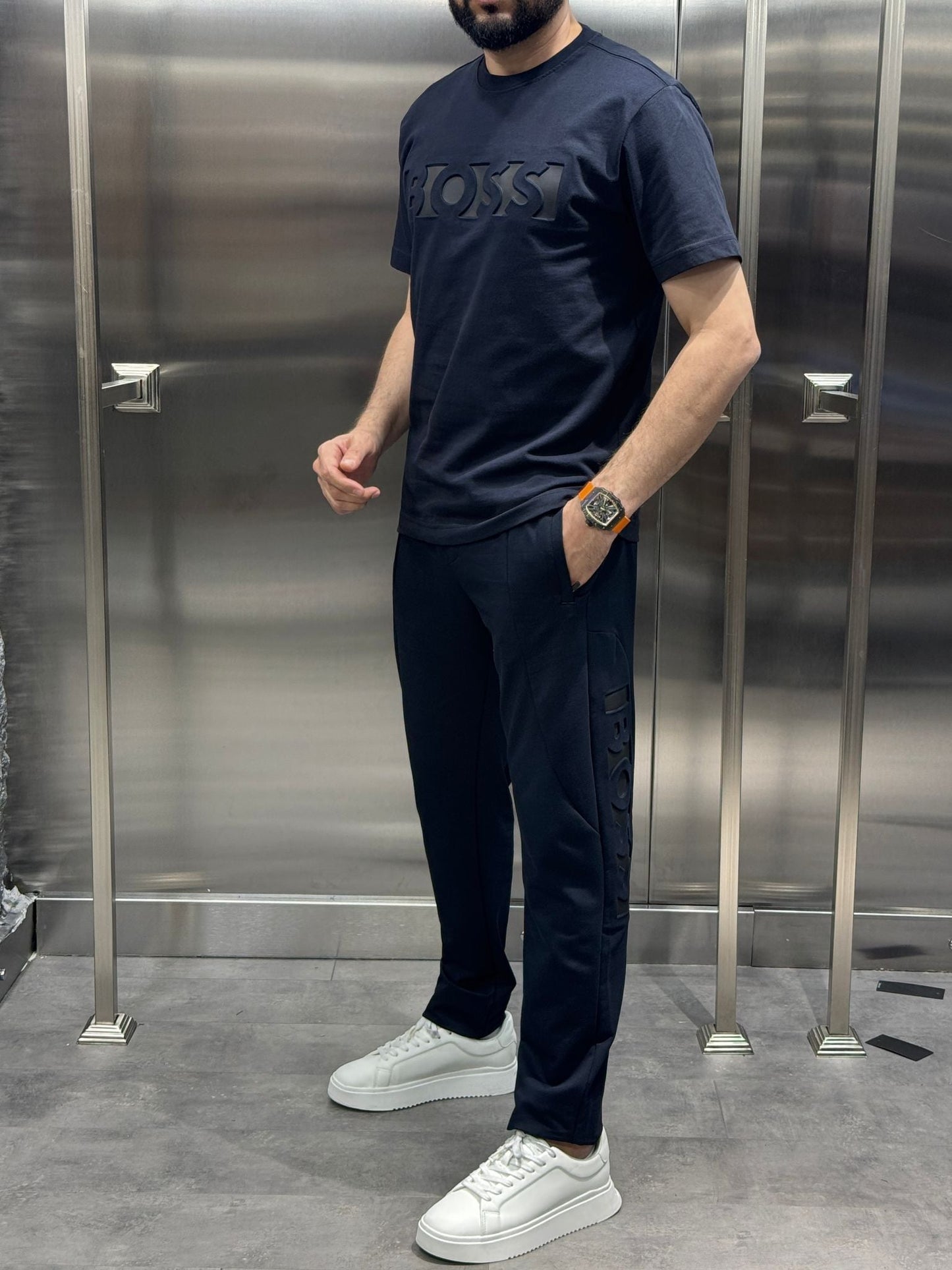 Boss Lacivert Eşofman Takımı
