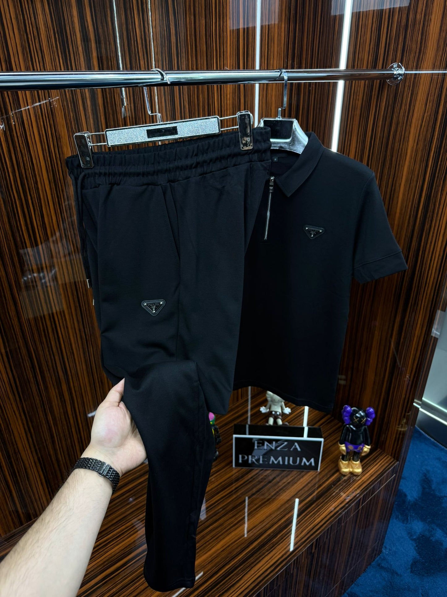 Prada Eşofman Takım Siyah