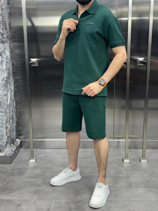 Zegna Şortlu Takım Yeşil