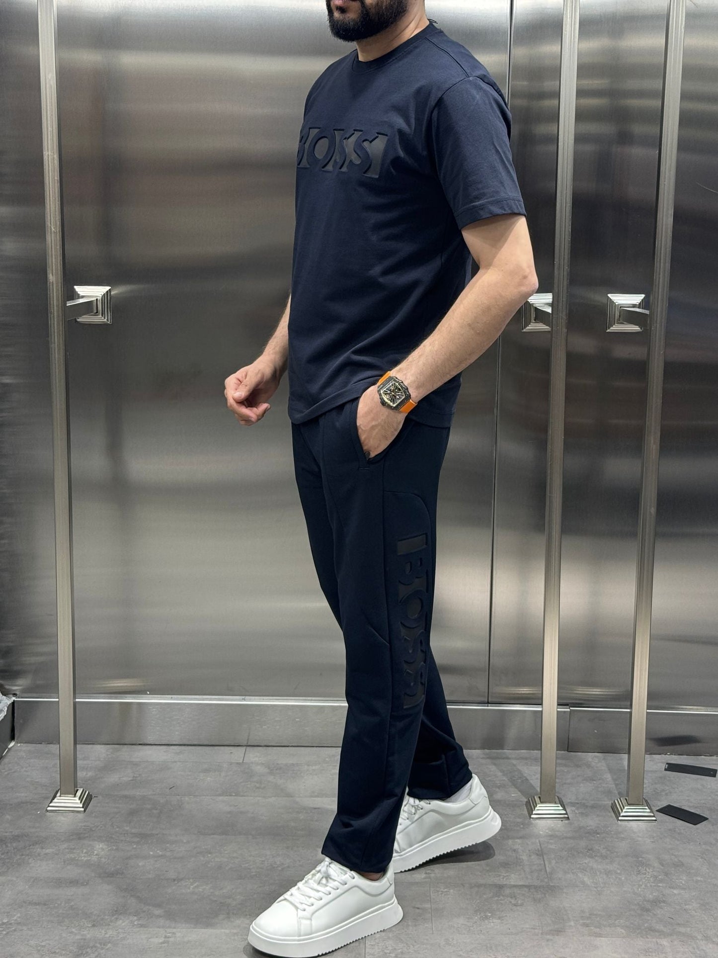 Boss Lacivert Eşofman Takımı