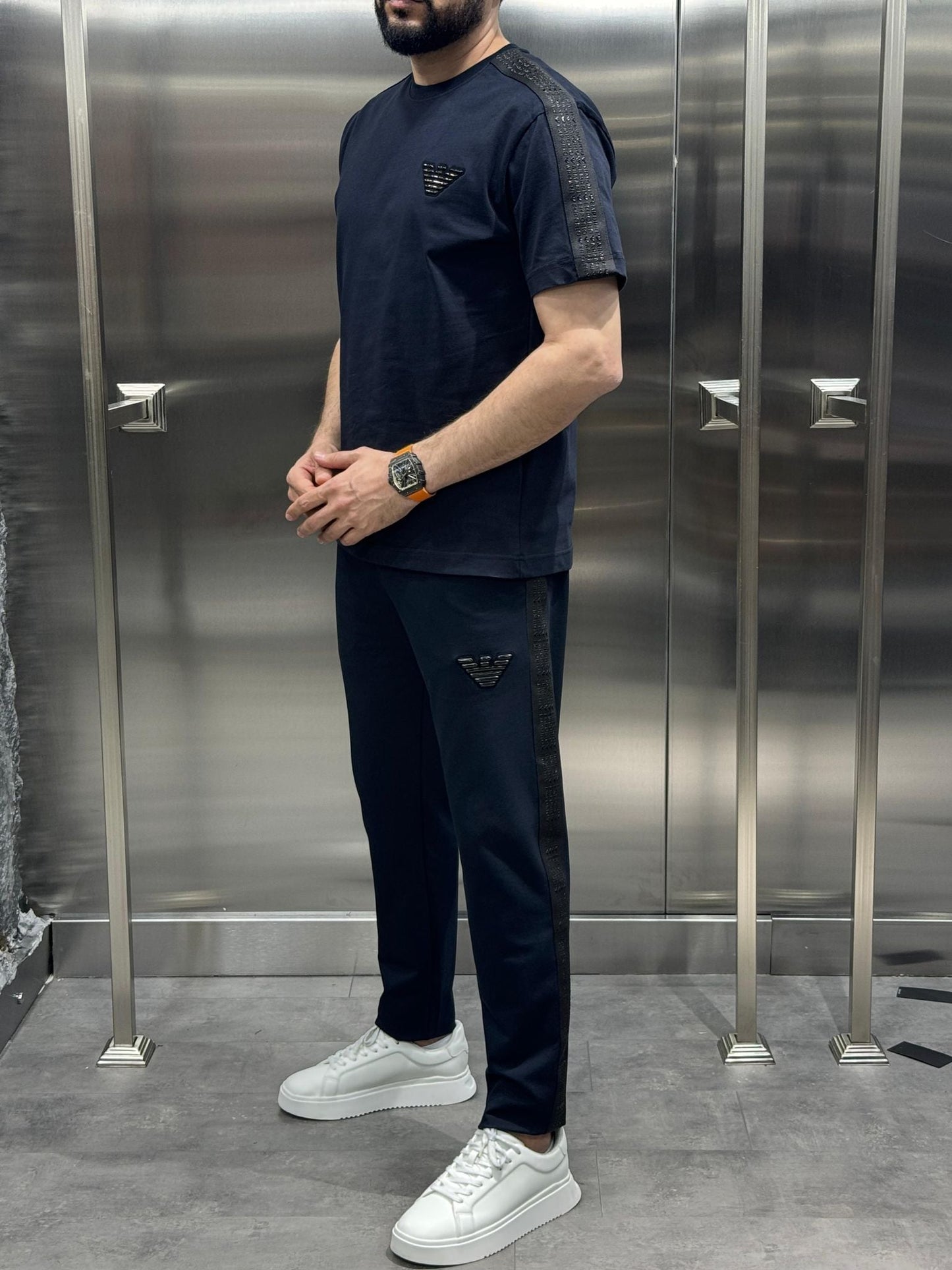 Armani Lacivert Eşofman Takımı