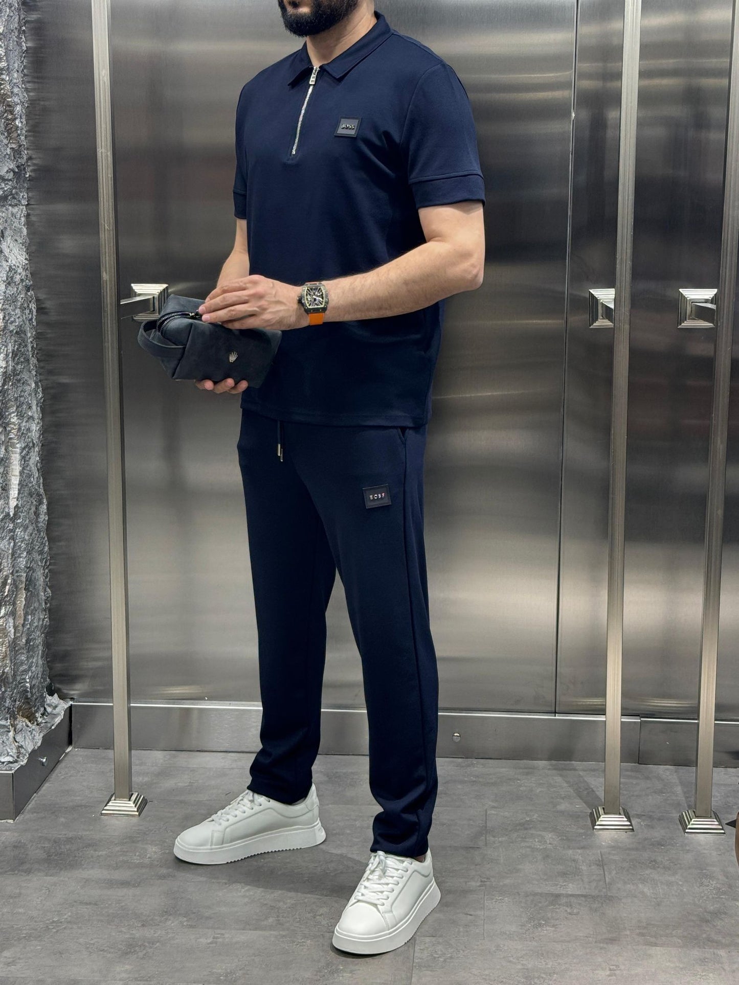 Boss Lacivert Eşofman Takımı